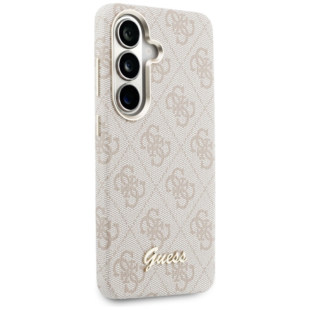 MagSafe deksel for Samsung Galaxy S26 S942, Guess, 4G Script Logo, Rosa