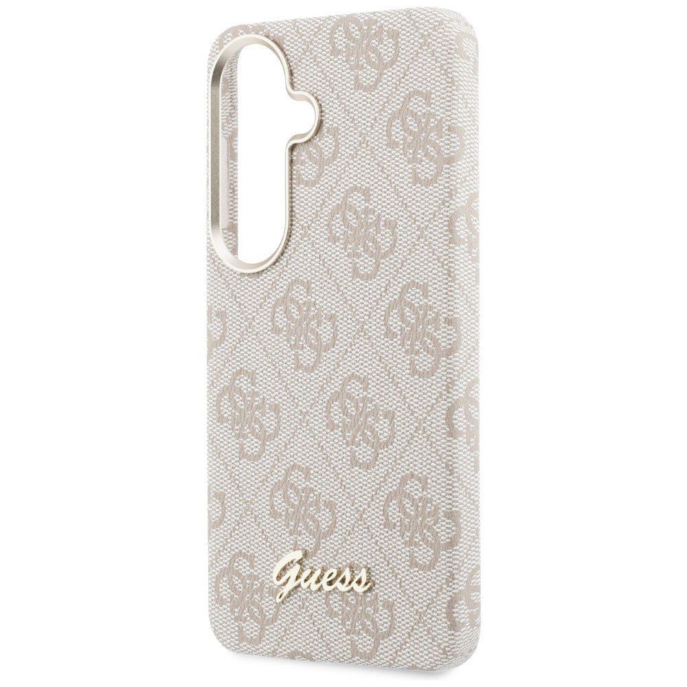 MagSafe deksel for Samsung Galaxy S26 S942, Guess, 4G Script Logo, Rosa