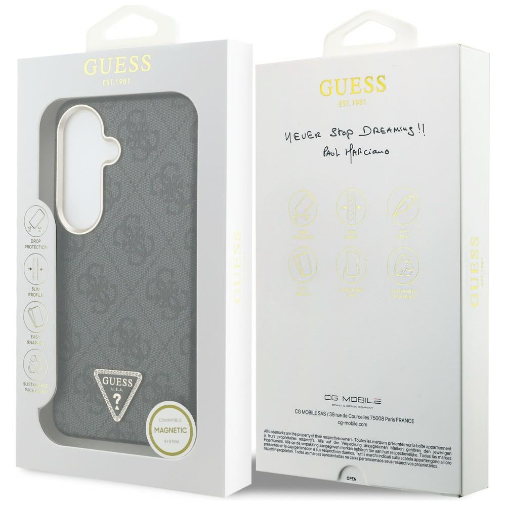 MagSafe-deksel for Samsung Galaxy S26 S942, Guess, 4G Triangle Logo, Svart