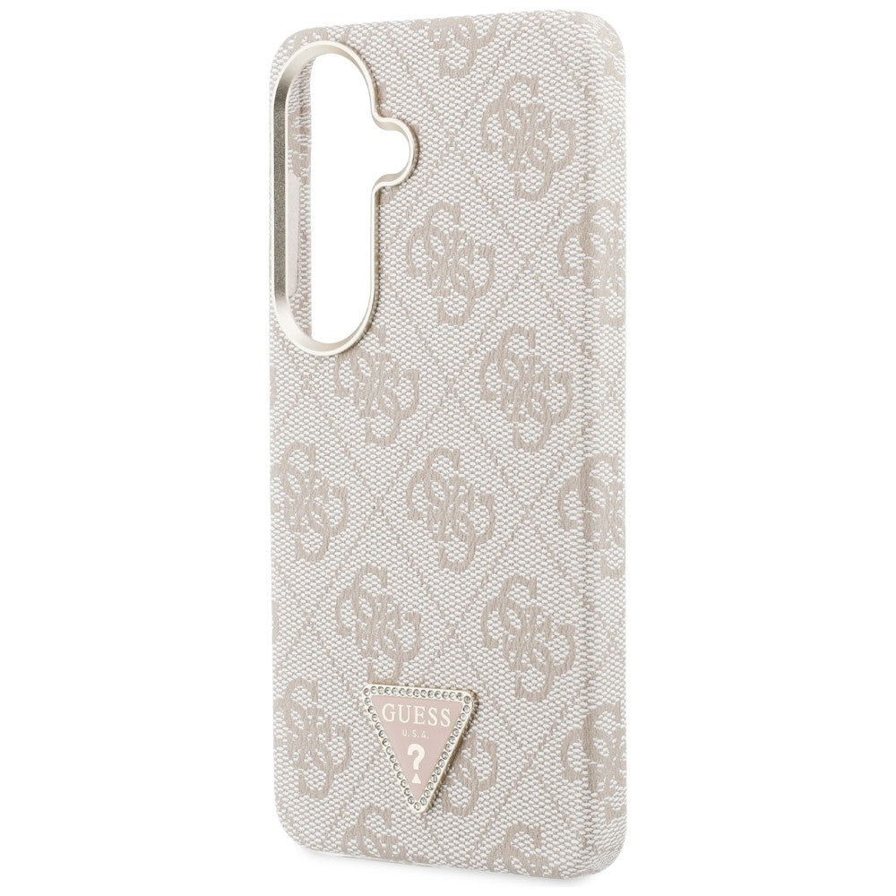 MagSafe-deksel for Samsung Galaxy S26 S942, Guess, 4G Triangle Logo, Rosa