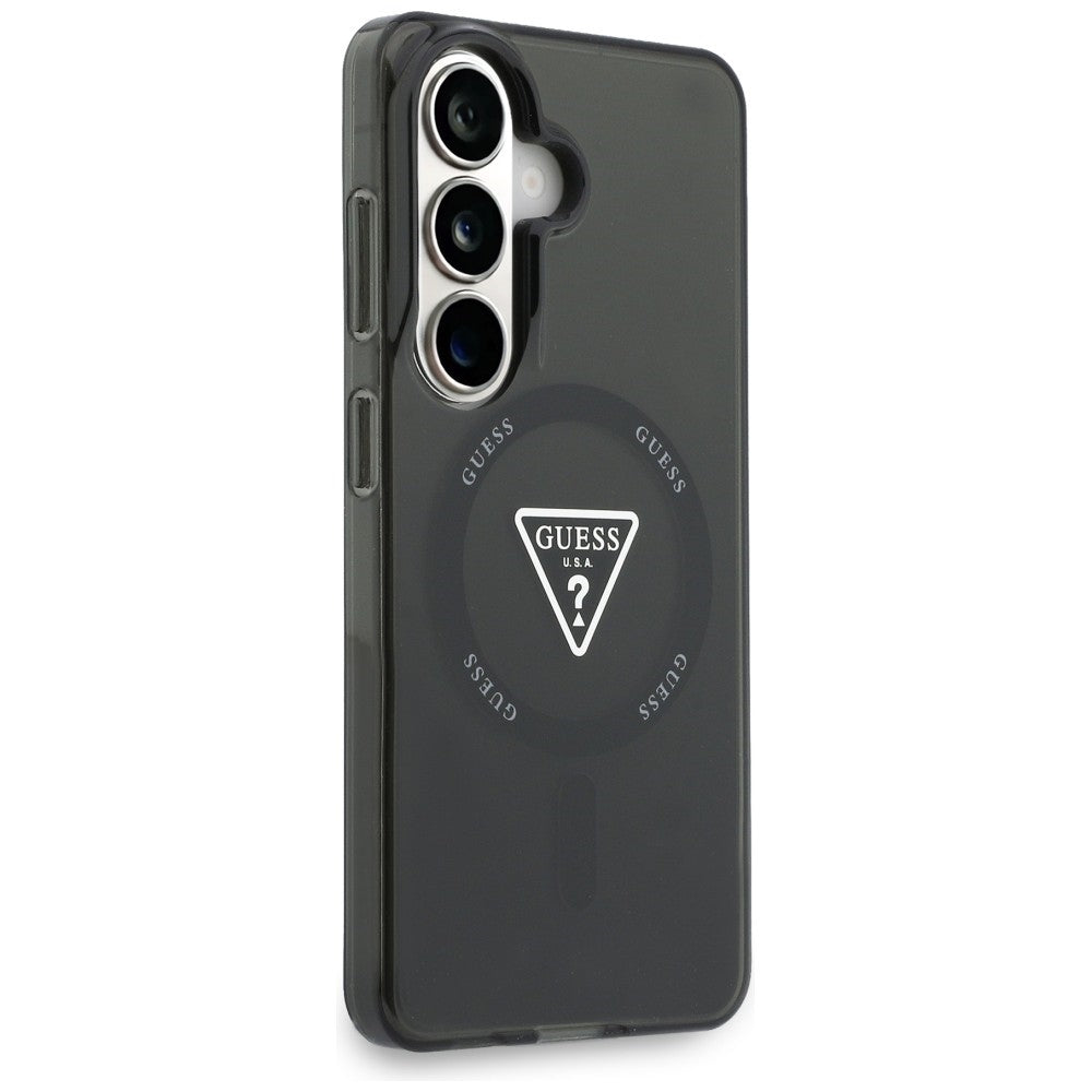 MagSafe-deksel for Samsung Galaxy S26 S942, Guess, IML Gradient Triangle Logo, Svart