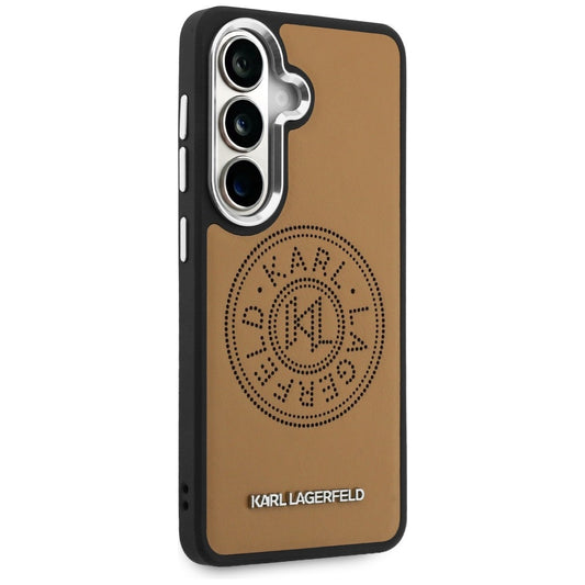 MagSafe-deksel for Samsung Galaxy S26 S942, Karl Lagerfeld, Karl Round Point Logo, Brun