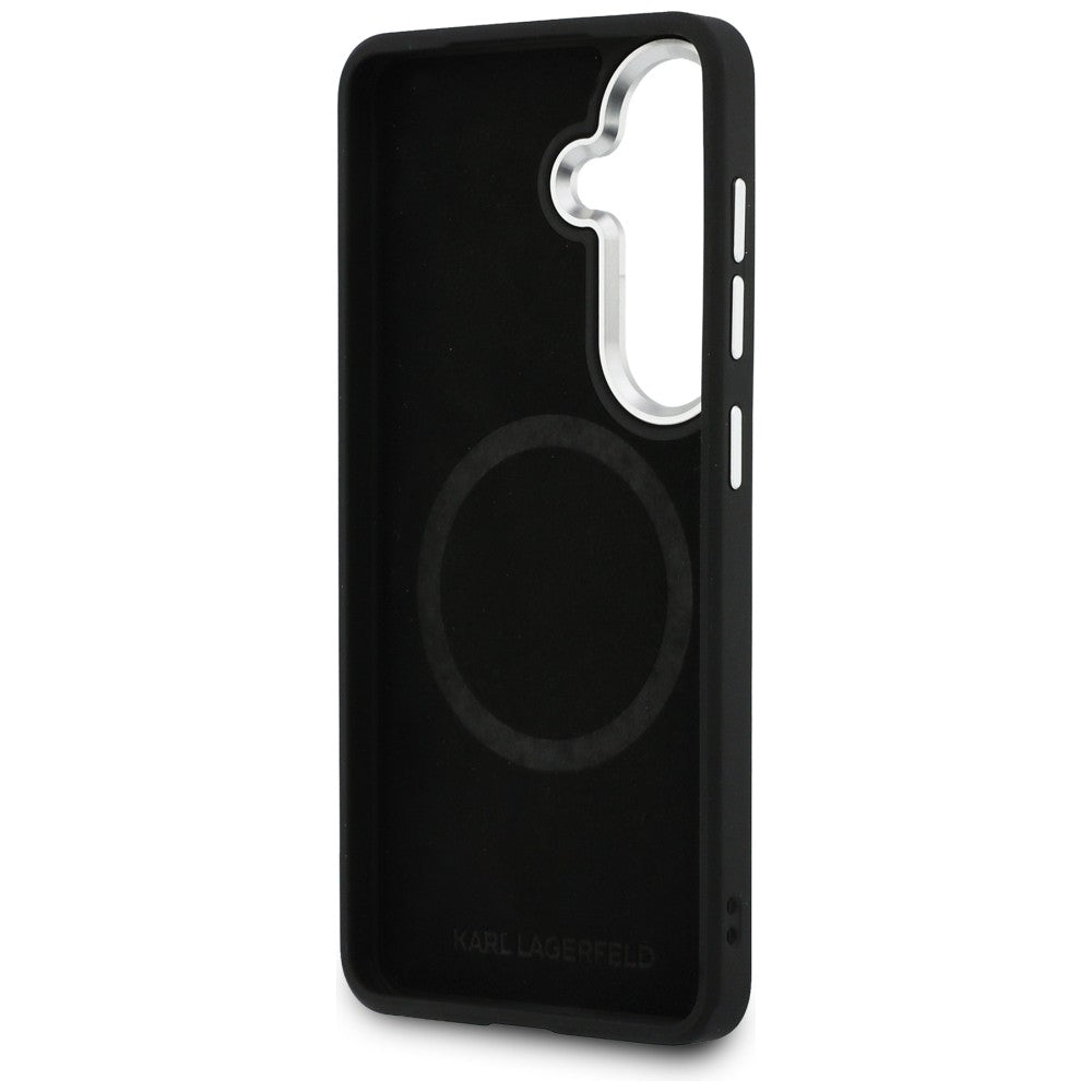 MagSafe-deksel for Samsung Galaxy S26 S942, Karl Lagerfeld, Karl Round Point Logo, Brun