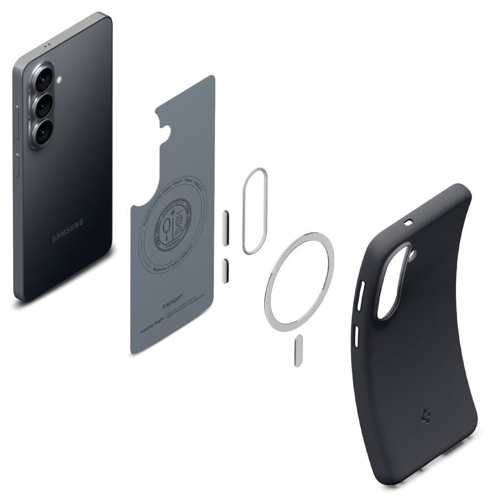 MagSafe-deksel for Samsung Galaxy S26 S942, Spigen, Caseology Nano Pop, Svart ACS11066