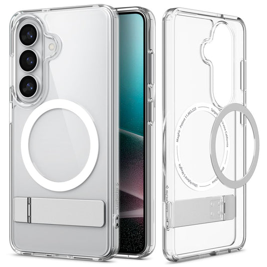 MagSafe-deksel for Samsung Galaxy S26 S942, Spigen, Ultra Hybrid S, Gjennomsiktig Hvit ACS11061