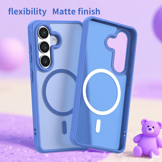 MagSafe-deksel for Samsung Galaxy S26, Techsuit, HaloFrost II, Blå