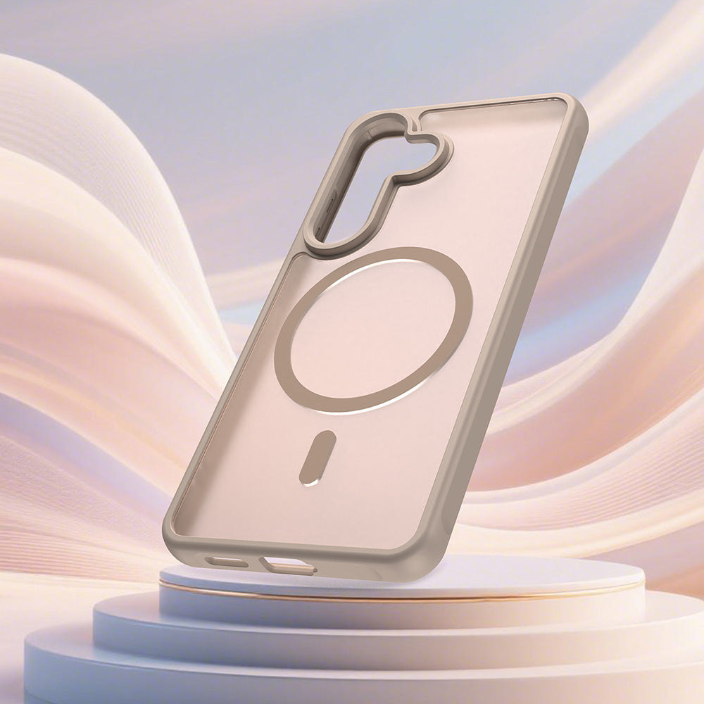MagSafe-deksel for Samsung Galaxy S26 S942, Techsuit, HaloFrost II, Gull