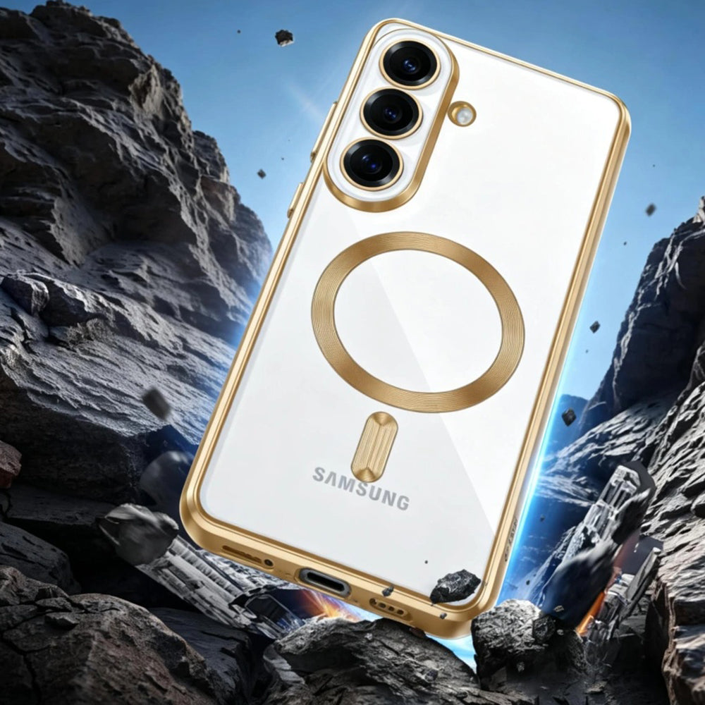MagSafe-deksel for Samsung Galaxy S26 S942, Techsuit, Luxury Crystal, Mørkegrønn