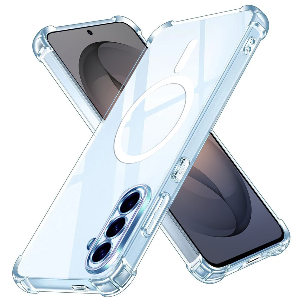 MagSafe-deksel for Samsung Galaxy S26 S942, Techsuit, Støtsikker, Gjennomsiktig
