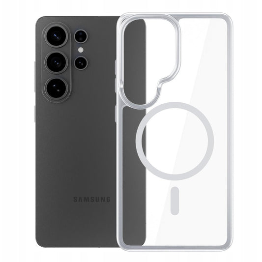 MagSafe-deksel for Samsung Galaxy S26 Ultra, 3MK, Armor MagCase, Gjennomsiktig