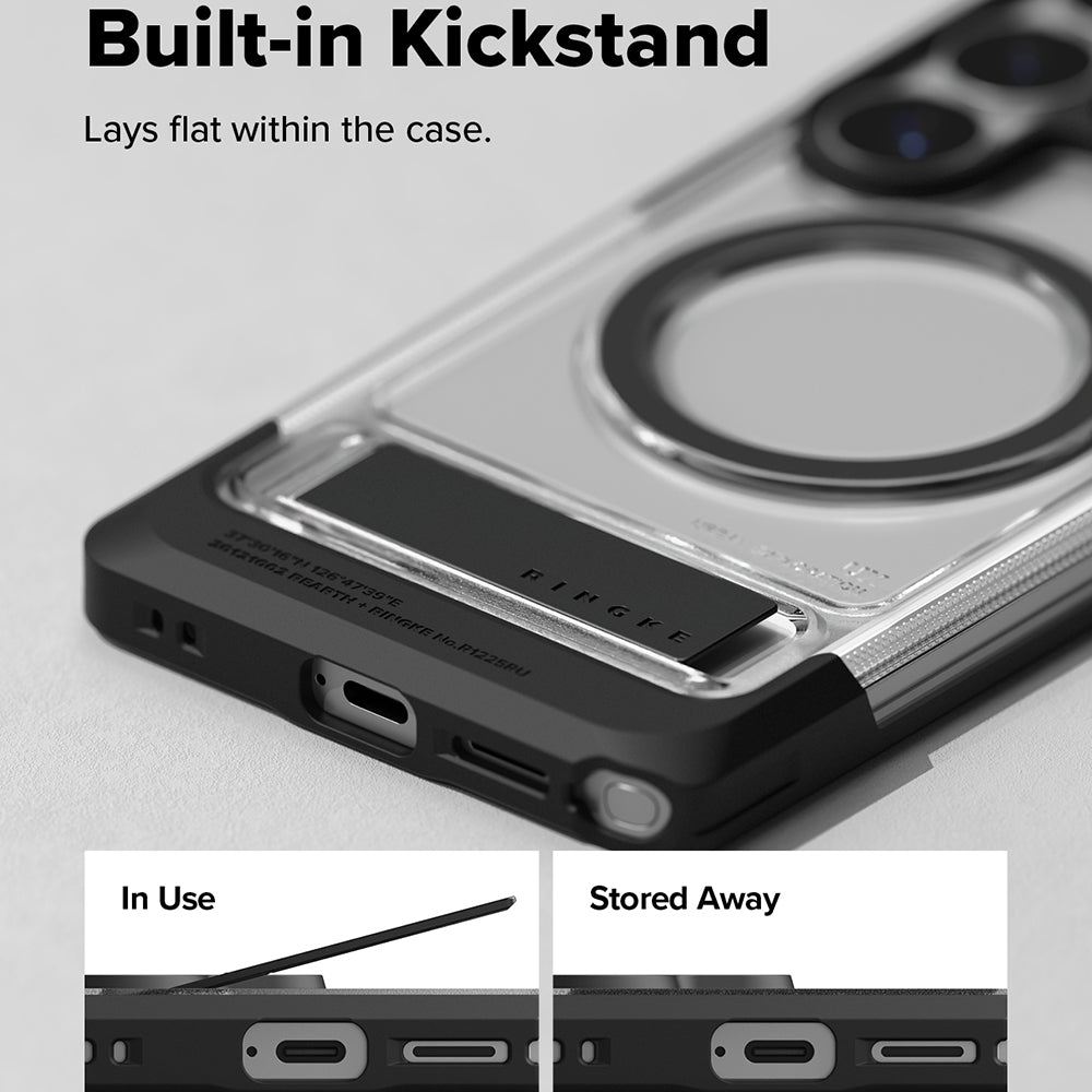 MagSafe-deksel for Samsung Galaxy S26 Ultra S948, Ringke, UX, Gjennomsiktig