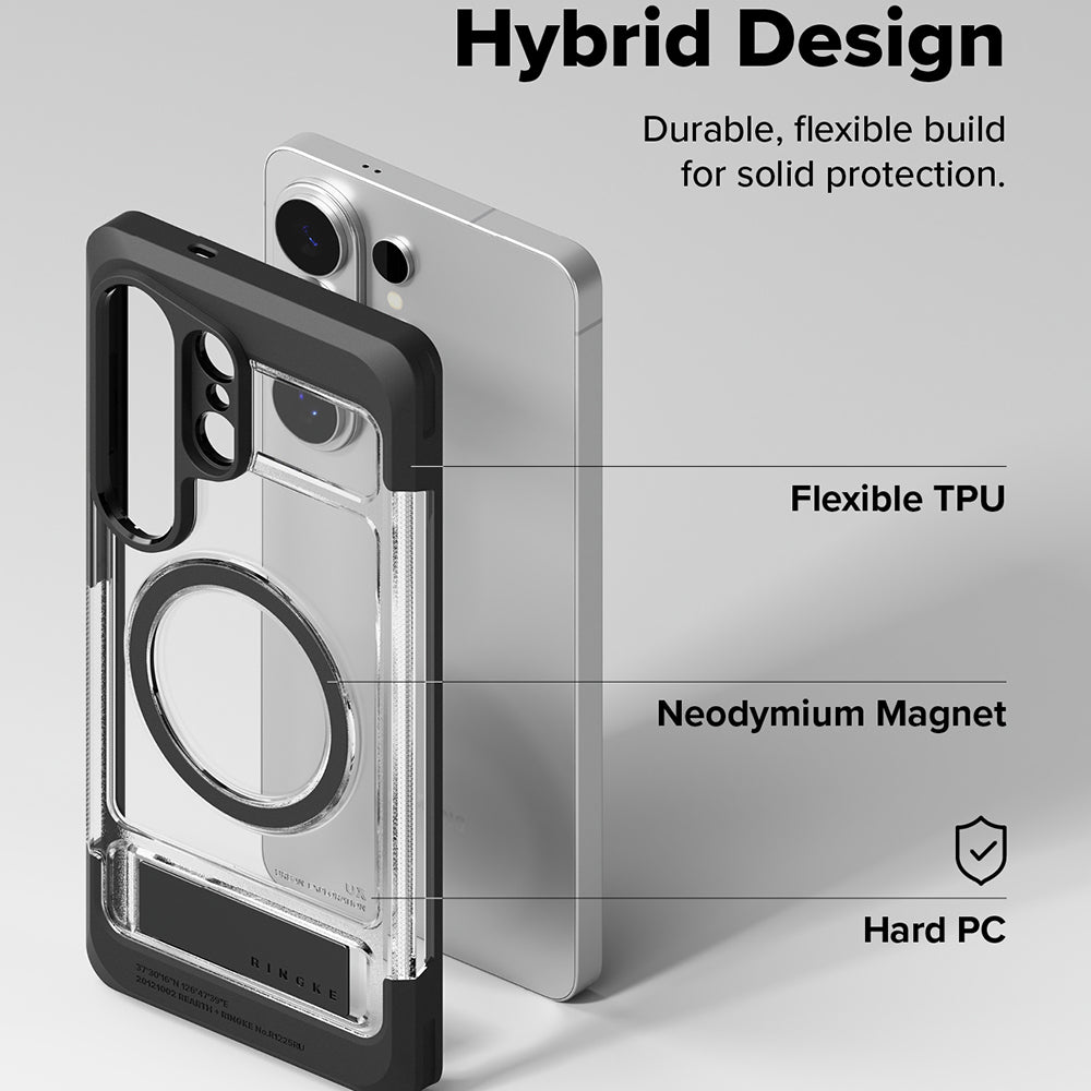 MagSafe-deksel for Samsung Galaxy S26 Ultra S948, Ringke, UX, Gjennomsiktig