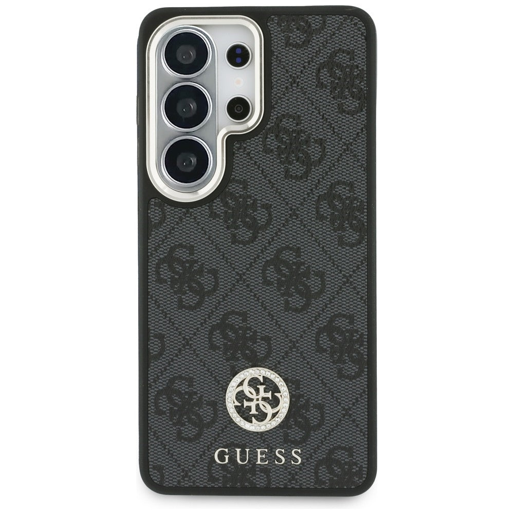 MagSafe-deksel for Samsung Galaxy S26 Ultra S948, GUESS, 4G Big Rhinestone Triangle Strap, Svart