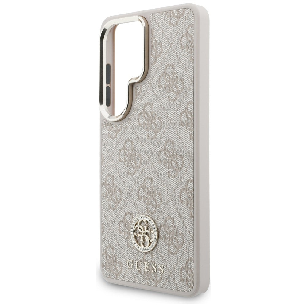 MagSafe-deksel for Samsung Galaxy S26 Ultra S948, GUESS, 4G Big Rhinestone Triangle Strap, Rosa