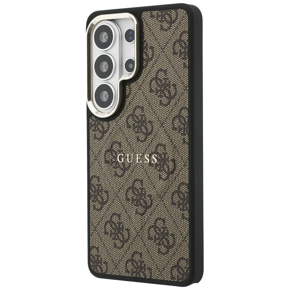 MagSafe-deksel for Samsung Galaxy S26 Ultra S948, Guess, 4G Embossed Ring, Brun
