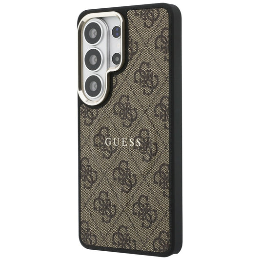 MagSafe-deksel for Samsung Galaxy S26 Ultra S948, Guess, 4G Embossed Ring, Brun