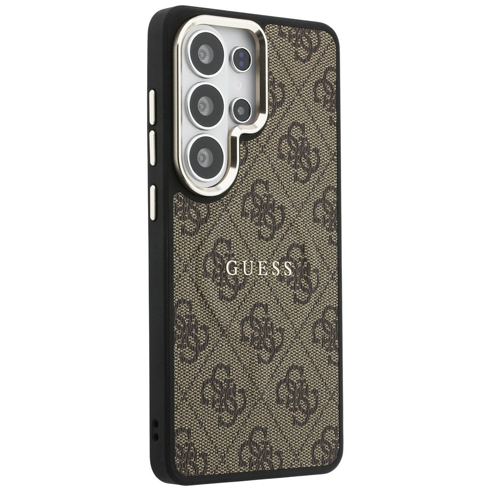 MagSafe-deksel for Samsung Galaxy S26 Ultra S948, Guess, 4G Embossed Ring, Brun