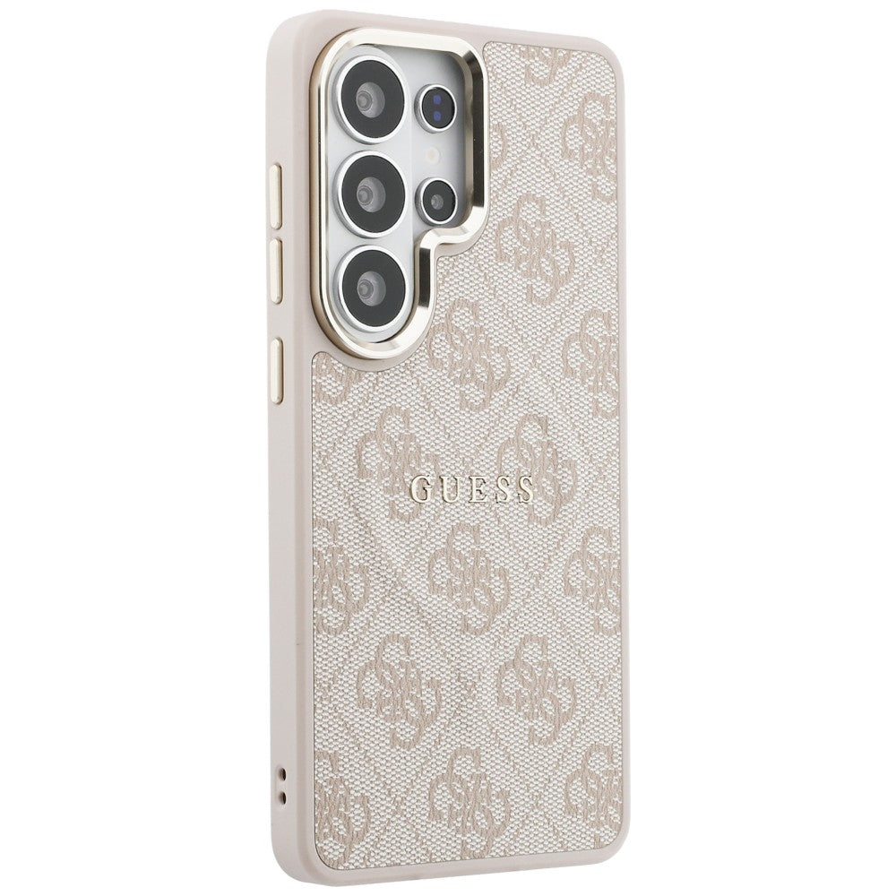 MagSafe-deksel for Samsung Galaxy S26 Ultra S948, Guess, 4G Embossed Ring, Rosa