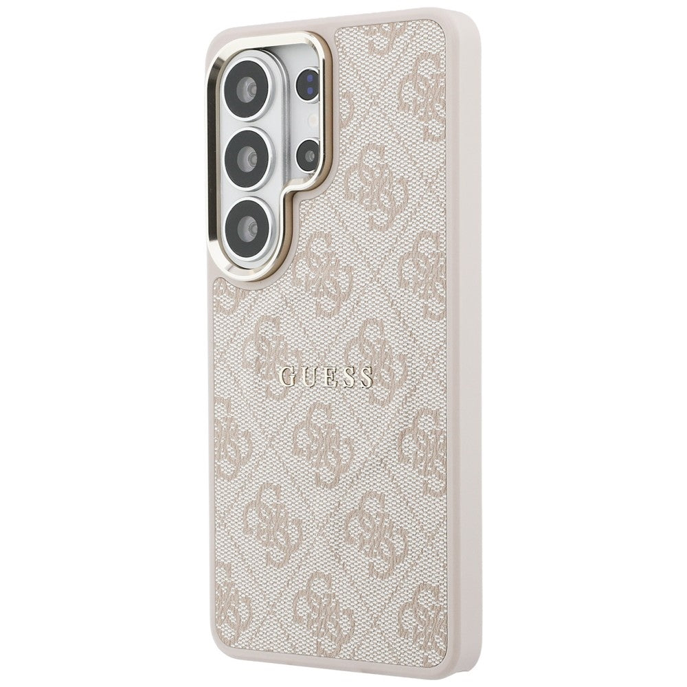 MagSafe-deksel for Samsung Galaxy S26 Ultra S948, Guess, 4G Embossed Ring, Rosa