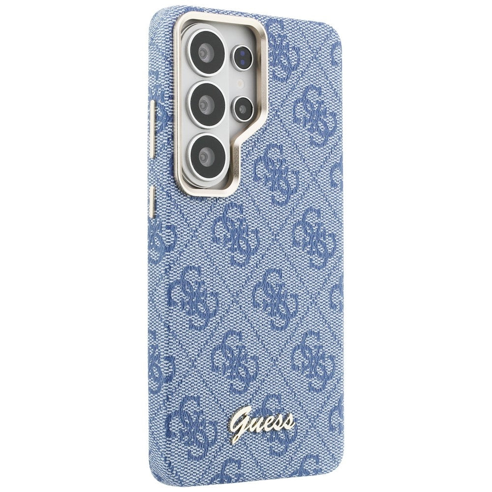 MagSafe-deksel for Samsung Galaxy S26 Ultra S948, Guess, 4G Script Logo, Blå