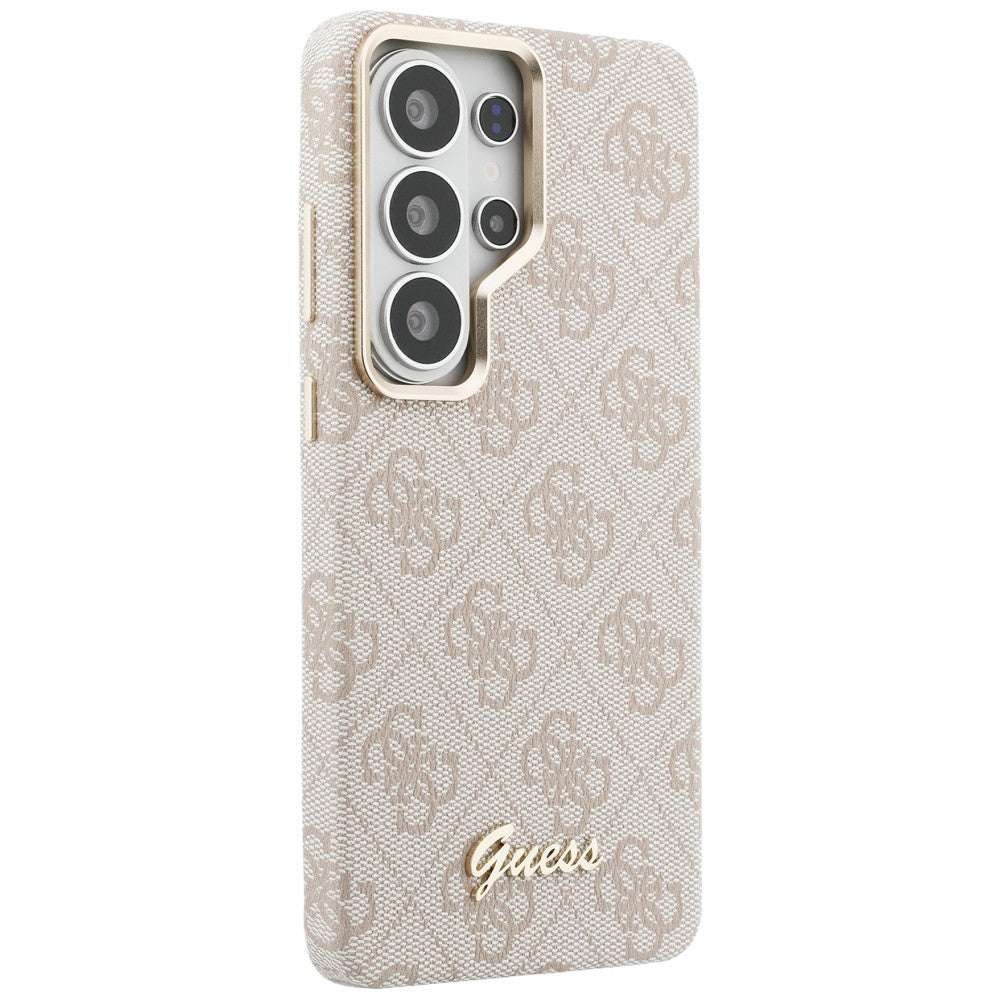 MagSafe-deksel for Samsung Galaxy S26 Ultra S948, Guess, 4G Script Logo, Rosa