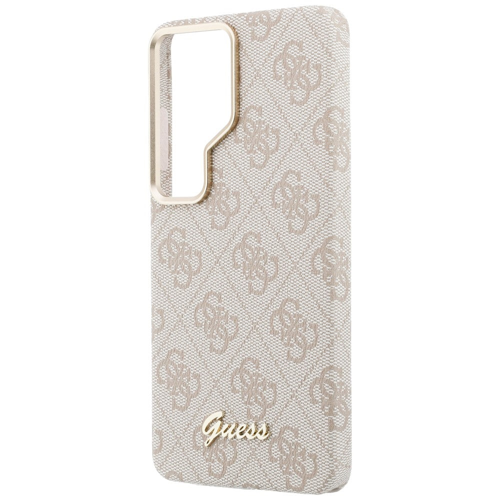 MagSafe-deksel for Samsung Galaxy S26 Ultra S948, Guess, 4G Script Logo, Rosa