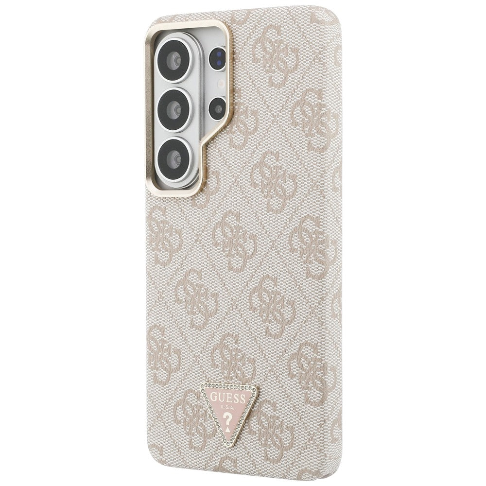 MagSafe-deksel for Samsung Galaxy S26 Ultra S948, Guess, 4G Triangle Logo, Rosa