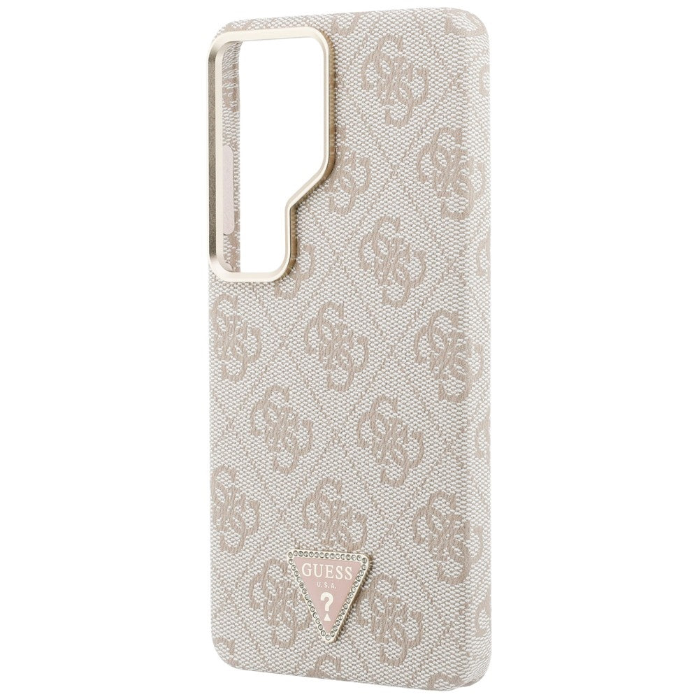 MagSafe-deksel for Samsung Galaxy S26 Ultra S948, Guess, 4G Triangle Logo, Rosa