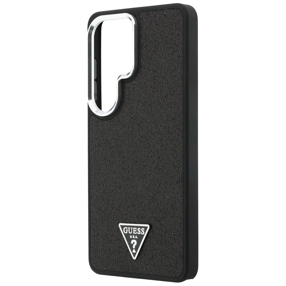 MagSafe-deksel for Samsung Galaxy S26 Ultra S948, Guess, Fixed Glitter Triangle Logo, Svart