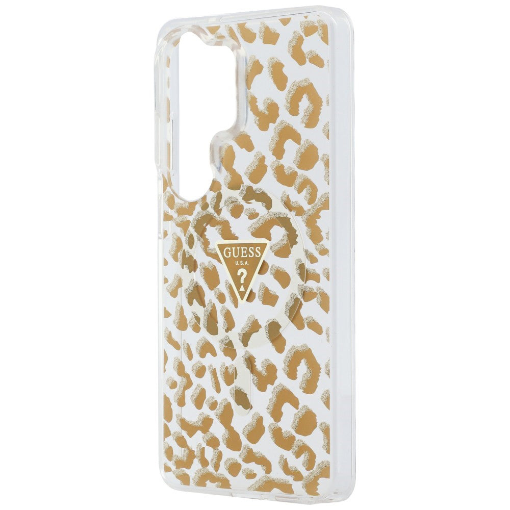 MagSafe-deksel for Samsung Galaxy S26 Ultra S948, Guess, IML Leopard-mønster, Brun