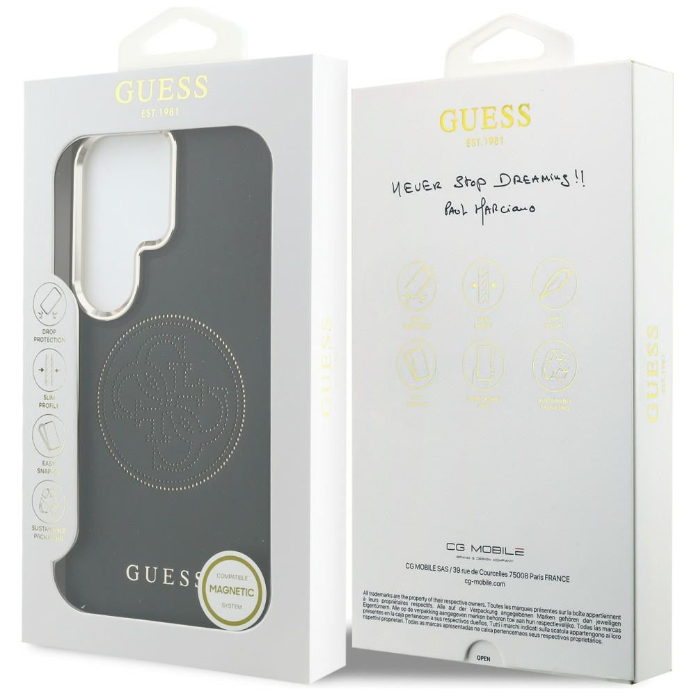 MagSafe-deksel for Samsung Galaxy S26 Ultra S948, Guess, Perforated Logo, Svart