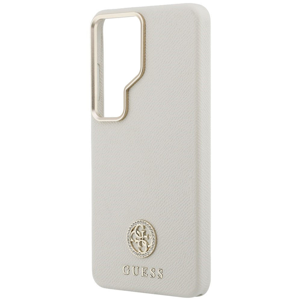MagSafe-deksel for Samsung Galaxy S26 Ultra S948, Guess, Rhinestone Round Logo, Beige