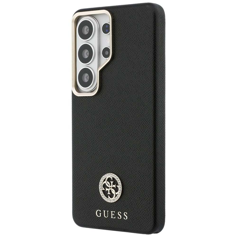 MagSafe-deksel for Samsung Galaxy S26 Ultra S948, Guess, Rhinestone Round Logo, Svart