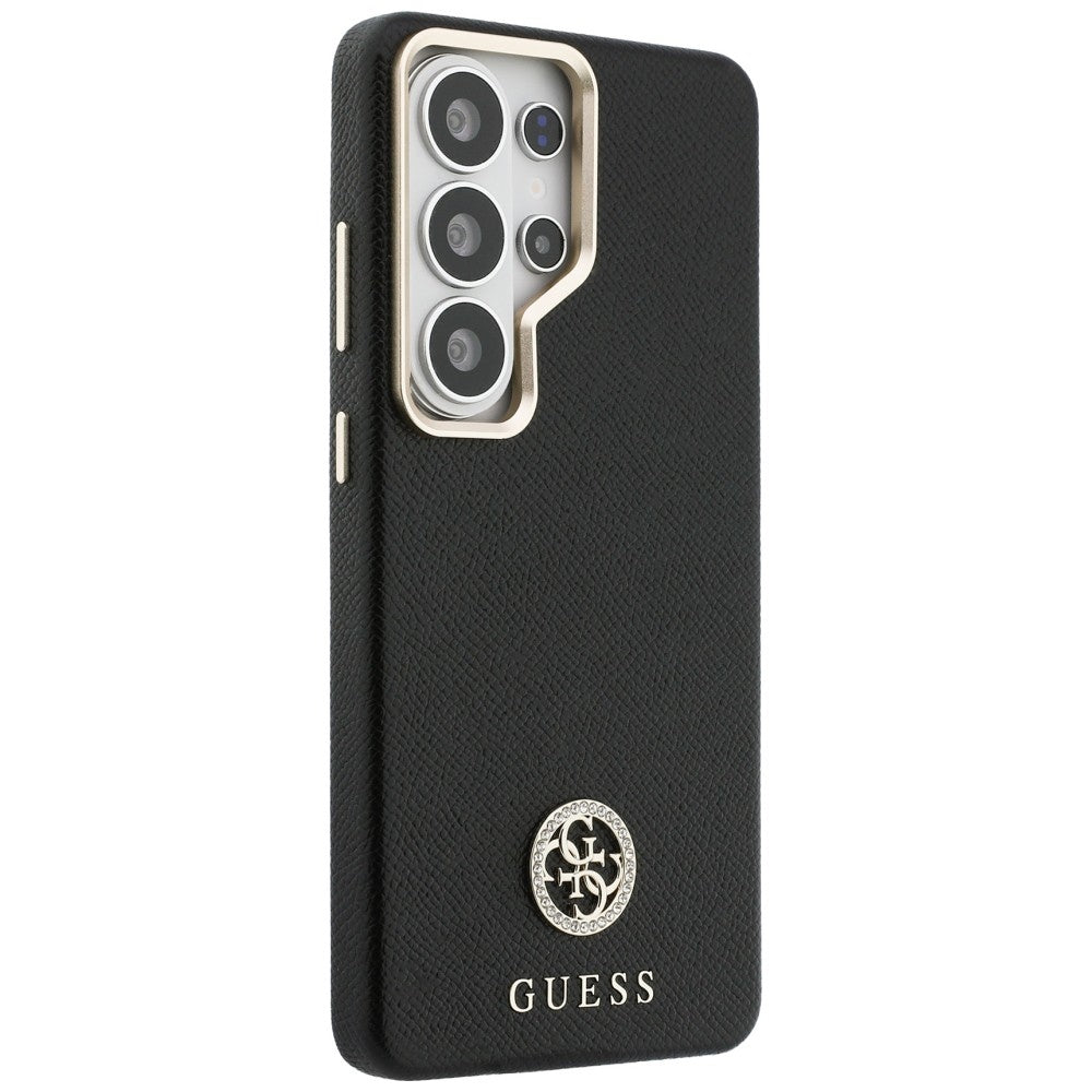 MagSafe-deksel for Samsung Galaxy S26 Ultra S948, Guess, Rhinestone Round Logo, Svart