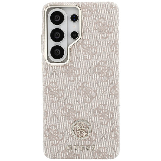MagSafe-deksel for Samsung Galaxy S26 Ultra S948, Guess, Rhinestone Round Logo, Rosa