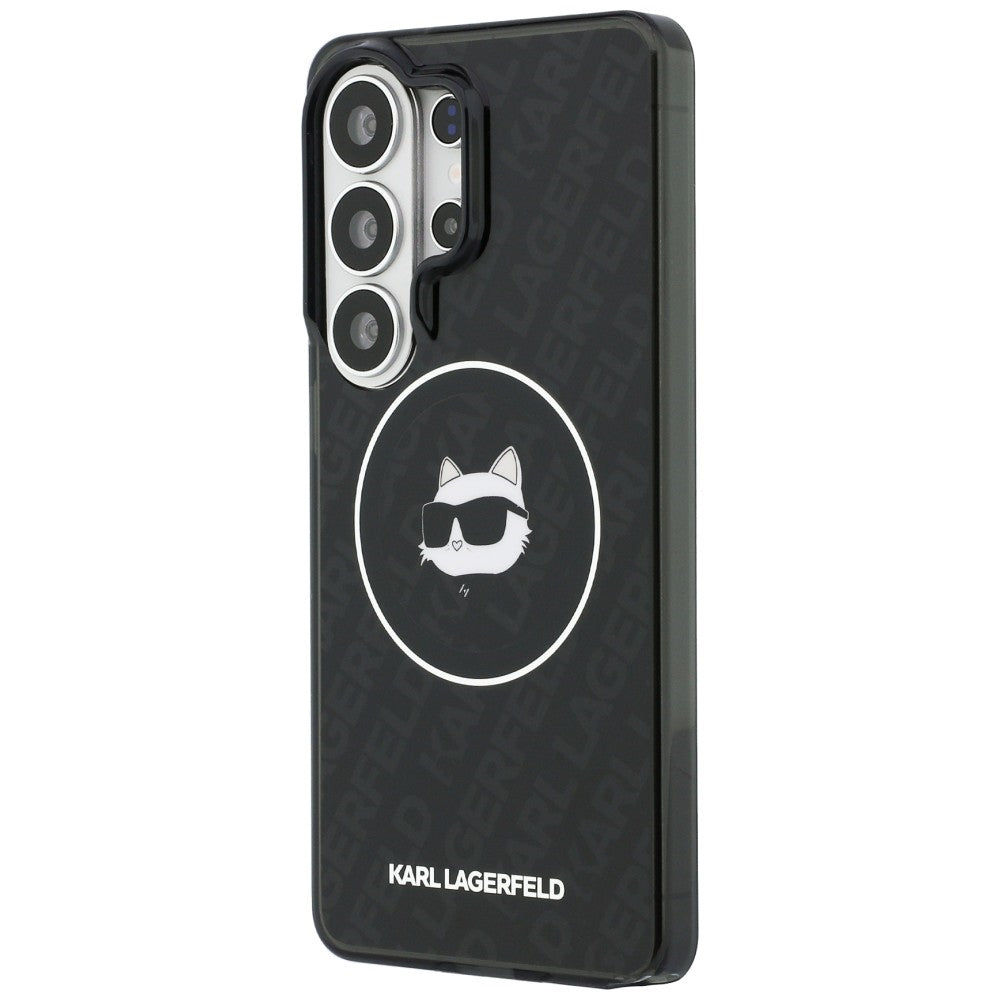 MagSafe-deksel for Samsung Galaxy S26 Ultra S948, Karl Lagerfeld, IML Choupette Head on KL Repeated Logo, Svart