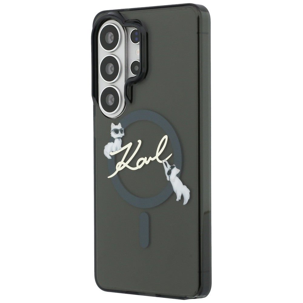 MagSafe-deksel for Samsung Galaxy S26 Ultra S948, Karl Lagerfeld, IML Choupette Karl Script Logo, Svart