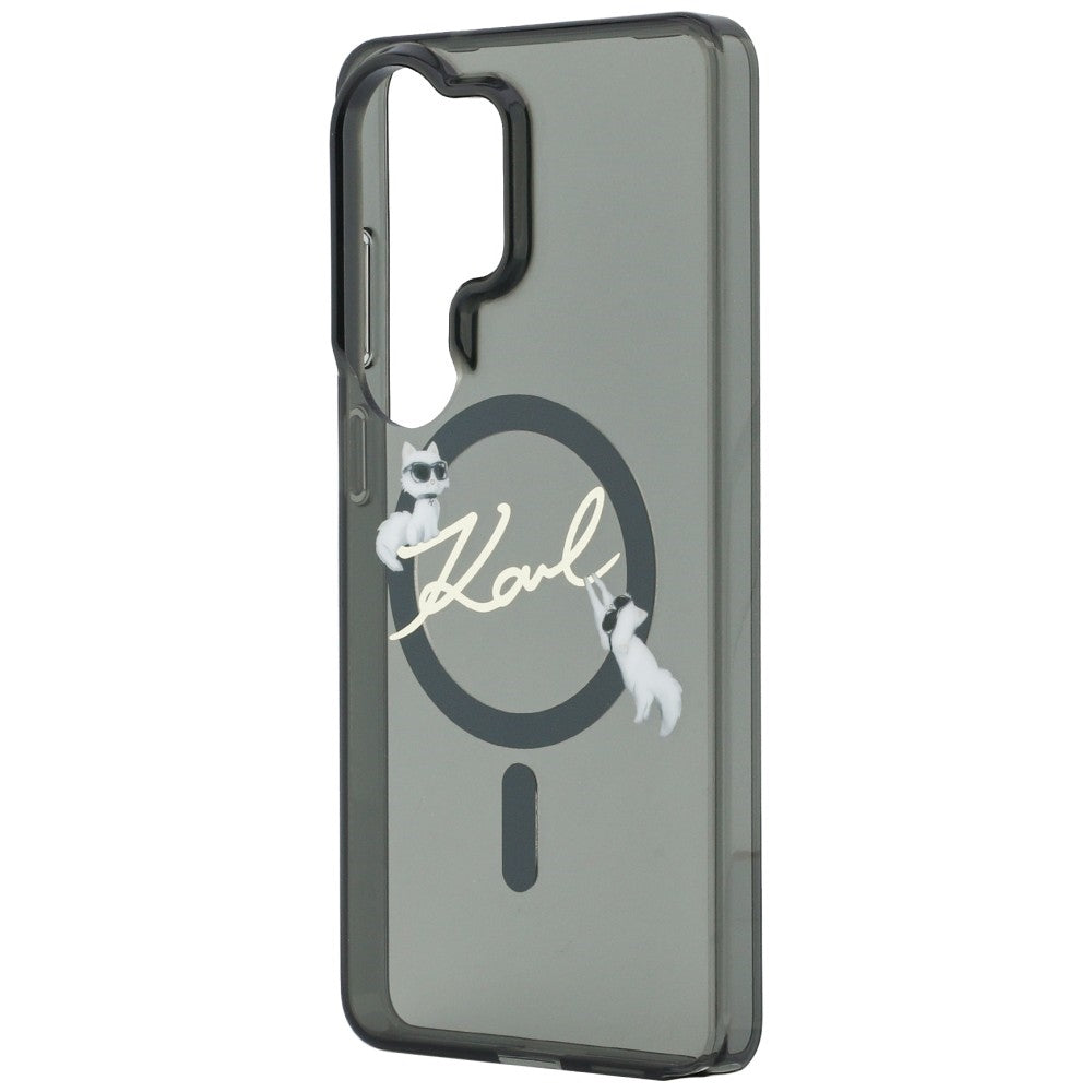 MagSafe-deksel for Samsung Galaxy S26 Ultra S948, Karl Lagerfeld, IML Choupette Karl Script Logo, Svart