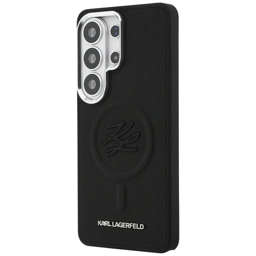MagSafe-deksel for Samsung Galaxy S26 Ultra S948, Karl Lagerfeld, Initial Logo Debossed, Svart