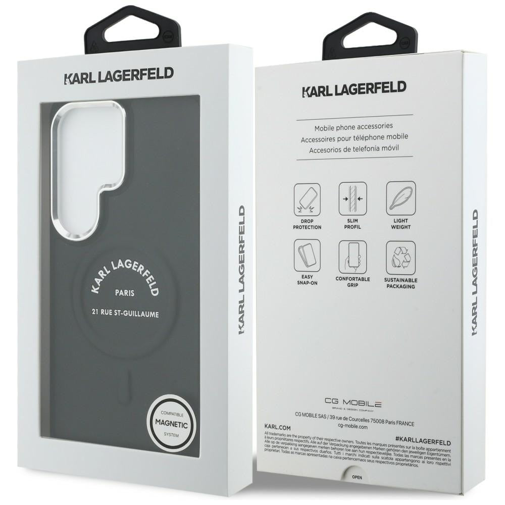 MagSafe-deksel for Samsung Galaxy S26 Ultra S948, Karl Lagerfeld, Karl RSG Logo, Svart