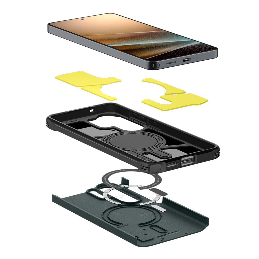 MagSafe-deksel for Samsung Galaxy S26 Ultra S948, Spigen, Tough Armor, Grønn ACS10686