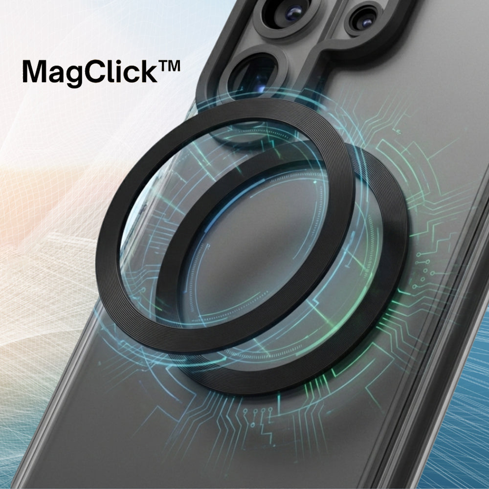 MagSafe-deksel for Samsung Galaxy S26 Ultra S948, UNIQ, Combat MagClick, Svart