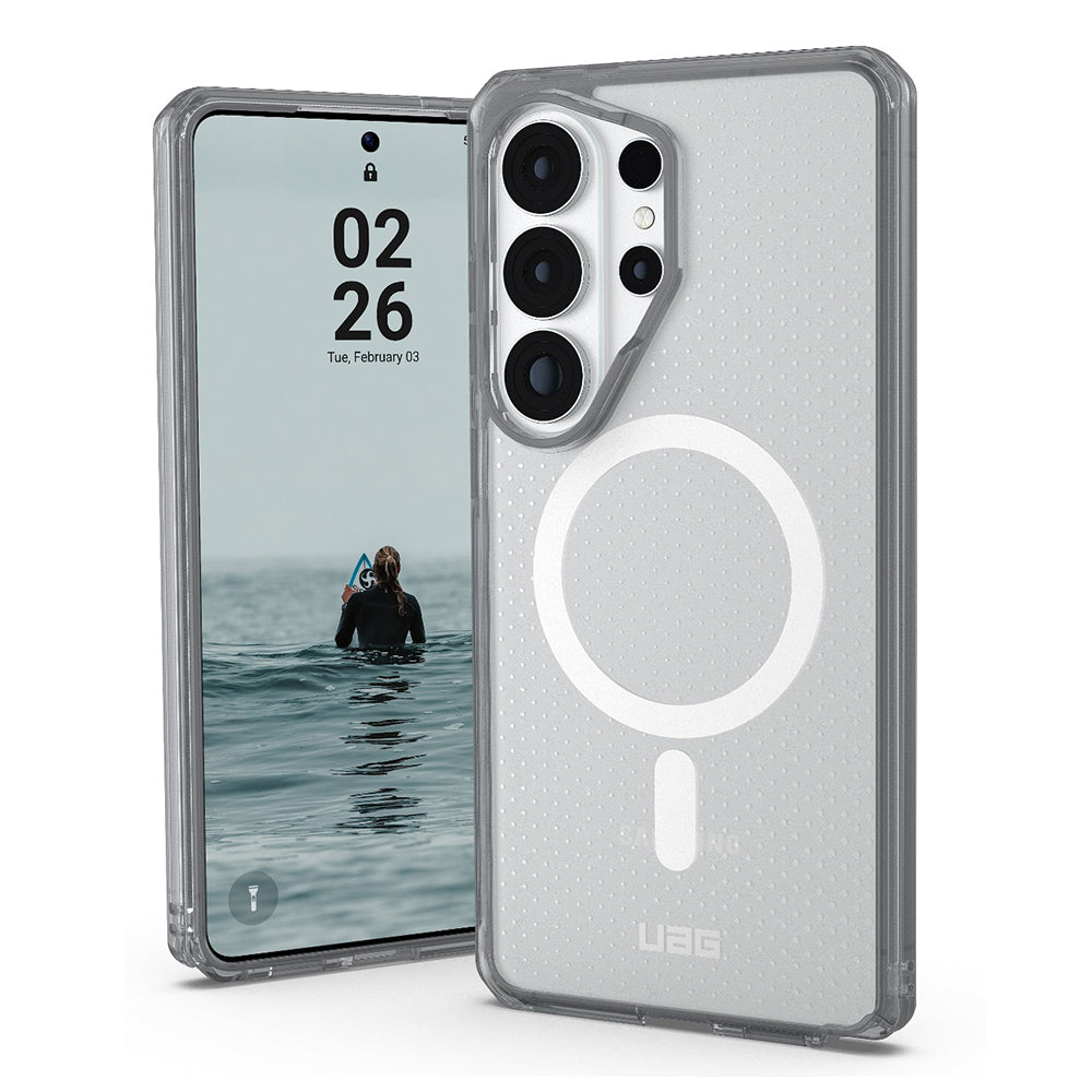 MagSafe-deksel for Samsung Galaxy S26 Ultra S948, Urban Armor Gear, Dot, Gjennomsiktig grå