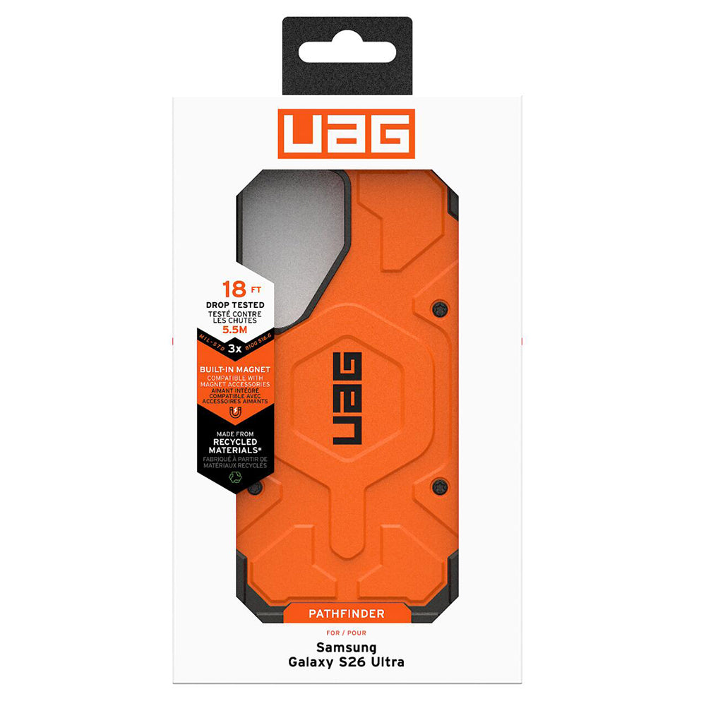 MagSafe-deksel for Samsung Galaxy S26 Ultra S948, Urban Armor Gear, Pathfinder, Oransje