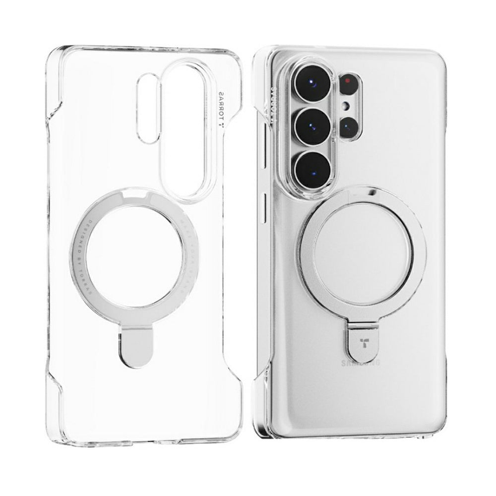 MagSafe-deksel for Samsung Galaxy S26 Ultra S948, Torras, Ostand Slim, Gjennomsiktig
