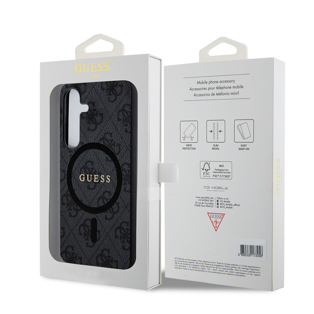 MagSafe-deksel for Samsung Galaxy Z Flip7 F766, Guess, 4G Collection, Svart