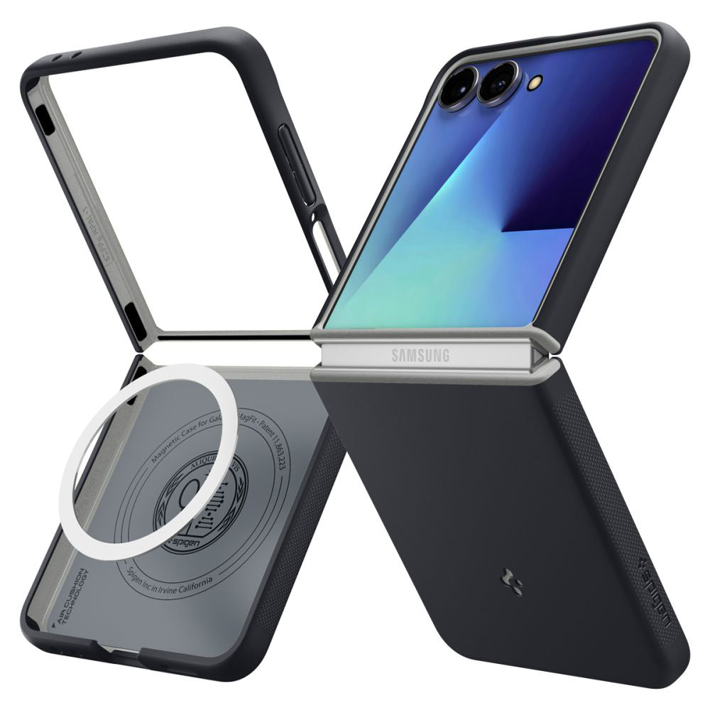 MagSafe deksel for Samsung Galaxy Z Flip7 F766, Spigen, Caseology Nano Pop, Svart ACS11158