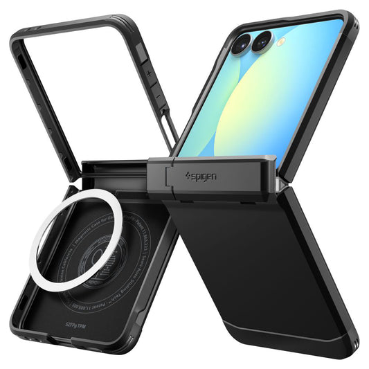 MagSafe-deksel for Samsung Galaxy Z Flip7 F766, Spigen, Tough Armor Pro, Svart ACS09561