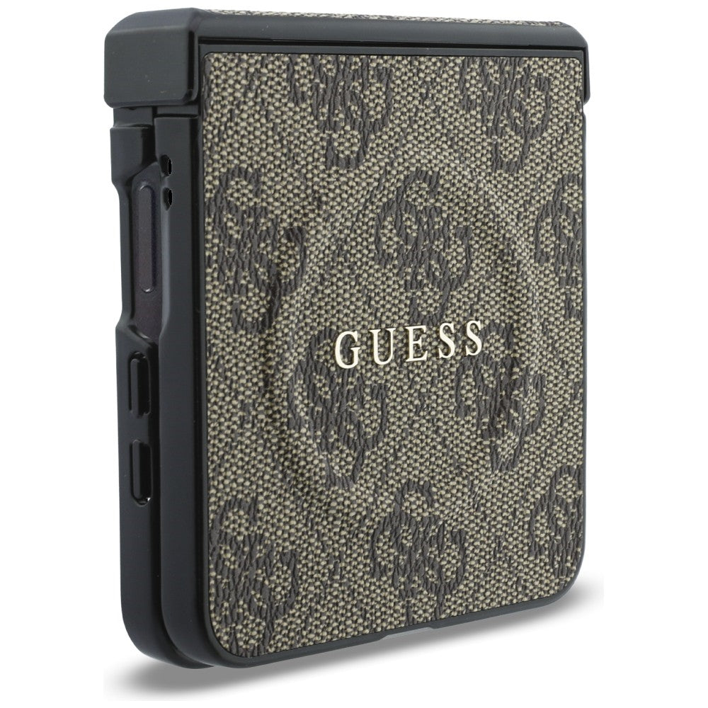 MagSafe-deksel for Samsung Galaxy Z Flip8 F776, Guess, 4G Leather Classic, Brun