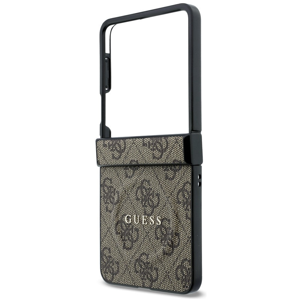 MagSafe-deksel for Samsung Galaxy Z Flip8 F776, Guess, 4G Leather Classic, Brun